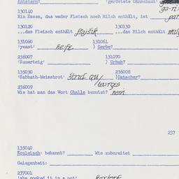 Western questionnaire, answ...