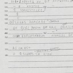 Eastern questionnaire, answ...