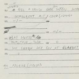Eastern questionnaire, answ...