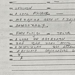 Eastern questionnaire, answ...