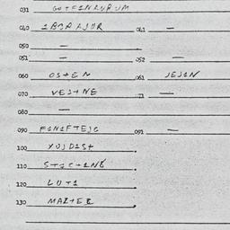 Eastern questionnaire, answ...