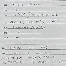 Eastern questionnaire, answ...