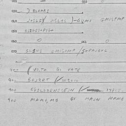 Eastern questionnaire, answ...