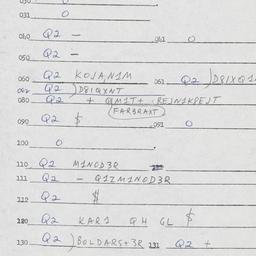 Eastern questionnaire, answ...