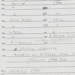 Eastern questionnaire, answ...