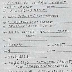Eastern questionnaire, answ...
