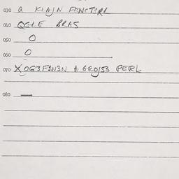 Eastern questionnaire, answ...