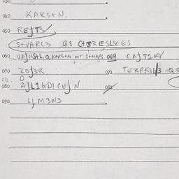 Eastern questionnaire, answ...