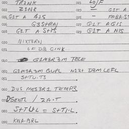 Eastern questionnaire, answ...