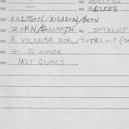 Eastern questionnaire, answ...