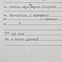 Eastern questionnaire, answ...