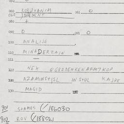 Eastern questionnaire, answ...