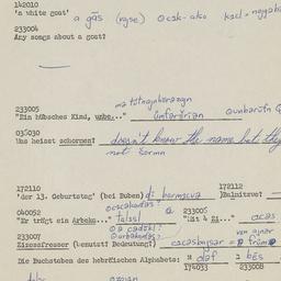 Western questionnaire, answ...