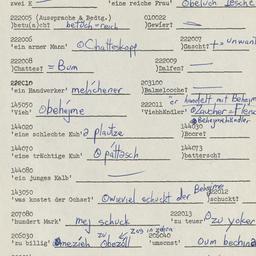 Western questionnaire, answ...