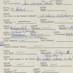 Western questionnaire, answ...