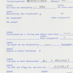 Western questionnaire, answ...