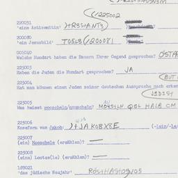 Western questionnaire, answ...
