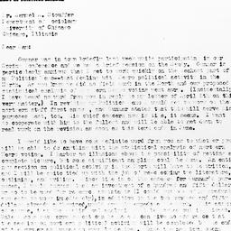 Letter from Ralph J. Bunche...