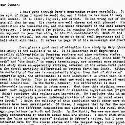 Letter from Dorothy Swaine ...