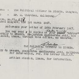 Letters from Political Offi...