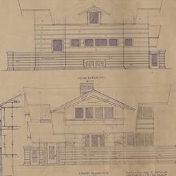 Rear, front elevations