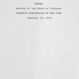 Meeting of the Board of Tru...