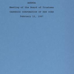 Meeting of the Board of Tru...