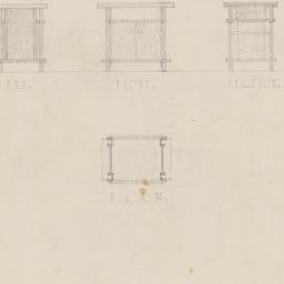 Taboret table details