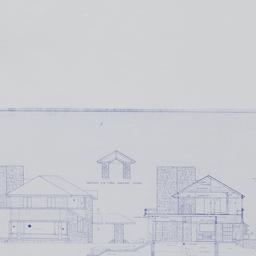 West, east elevations, cros...