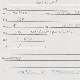 Eastern questionnaire, answ...