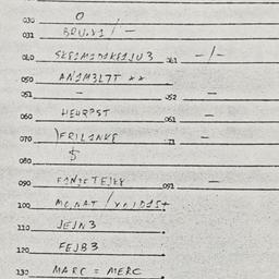 Eastern questionnaire, answ...