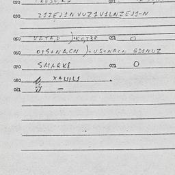 Eastern questionnaire, answ...