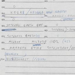 Eastern questionnaire, answ...