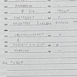 Eastern questionnaire, answ...