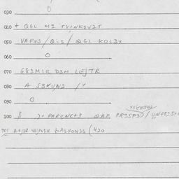 Eastern questionnaire, answ...