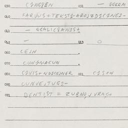 Eastern questionnaire, answ...