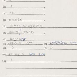 Eastern questionnaire, answ...