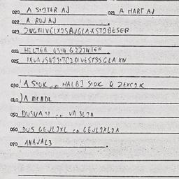 Eastern questionnaire, answ...