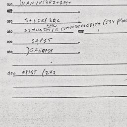 Eastern questionnaire, answ...