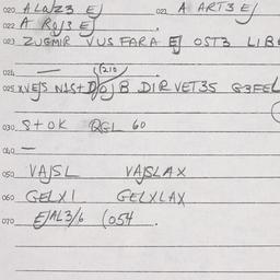 Eastern questionnaire, answ...