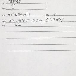 Eastern questionnaire, answ...