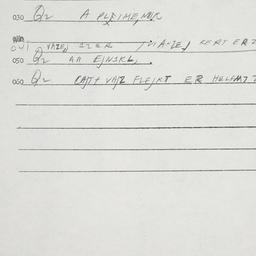 Eastern questionnaire, answ...