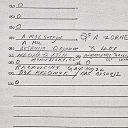 Eastern questionnaire, answ...
