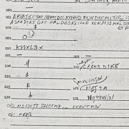 Eastern questionnaire, answ...