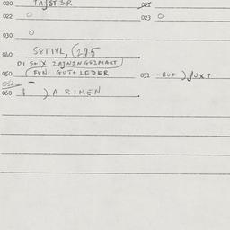 Eastern questionnaire, answ...