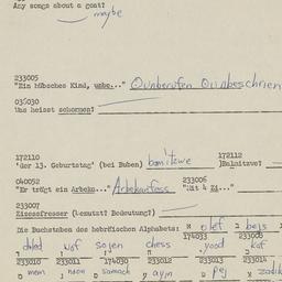 Western questionnaire, answ...