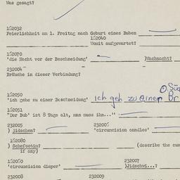 Western questionnaire, answ...