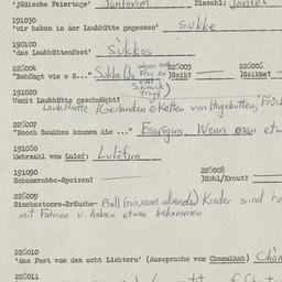 Western questionnaire, answ...
