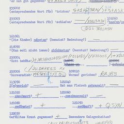 Western questionnaire, answ...