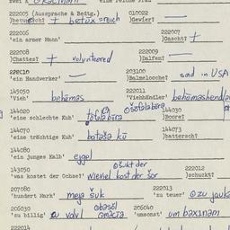Western questionnaire, answ...
